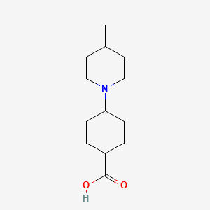 molecular formula C13H23NO2 B1470512 4-(4-Methylpiperidin-1-yl)cyclohexane-1-carboxylic acid CAS No. 1536447-77-4