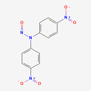 molecular formula C12H8N4O5 B14705216 N,N-Bis(4-nitrophenyl)nitrous amide CAS No. 13916-77-3