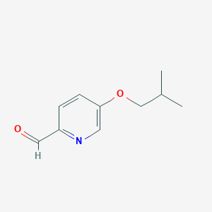 molecular formula C10H13NO2 B1470524 5-Isobutoxy-pyridine-2-carbaldehyde CAS No. 1503064-59-2