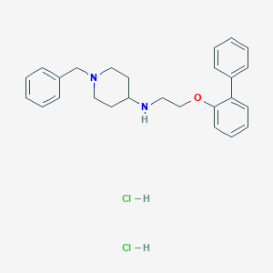 N-(1-Benzyl-4-piperidyl)-2-(2-biphenylyloxy)ethylamine dihydrochloride hemihydrate