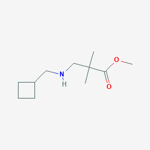 molecular formula C11H21NO2 B1470532 Methyl 3-[(cyclobutylmethyl)amino]-2,2-dimethylpropanoate CAS No. 1498943-64-8