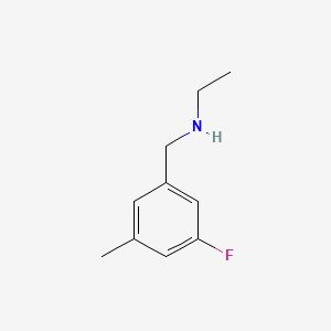 molecular formula C10H14FN B1470533 Ethyl[(3-fluoro-5-methylphenyl)methyl]amine CAS No. 1522963-69-4