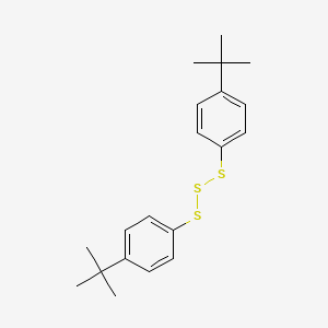 molecular formula C20H26S3 B14705368 Bis(4-tert-butylphenyl)trisulfane CAS No. 13846-49-6