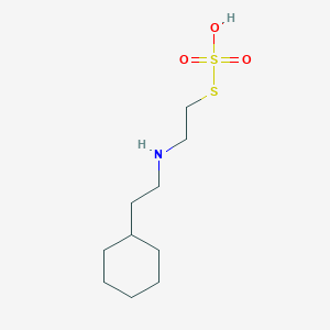 molecular formula C10H21NO3S2 B14705474 S-2-((2-Cyclohexylethyl)amino)ethyl thiosulfate CAS No. 21208-91-3