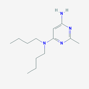 molecular formula C13H24N4 B1470552 N4,N4-dibutyl-2-methylpyrimidine-4,6-diamine CAS No. 1516351-56-6