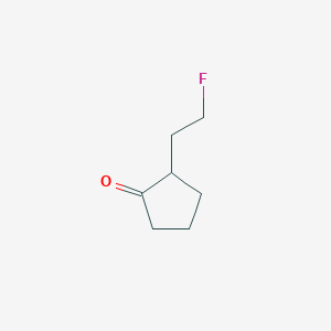 molecular formula C7H11FO B1470554 2-(2-Fluoroethyl)cyclopentan-1-one CAS No. 1531547-10-0