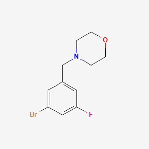 molecular formula C11H13BrFNO B1470555 4-(3-Bromo-5-fluorobenzyl)morpholine CAS No. 1516642-41-3