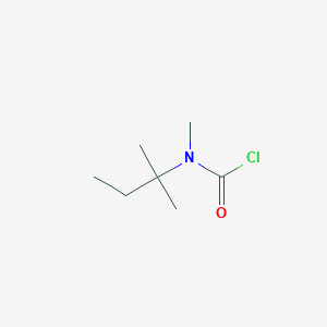 molecular formula C7H14ClNO B1470559 N-methyl-N-(2-methylbutan-2-yl)carbamoyl chloride CAS No. 1537605-37-0