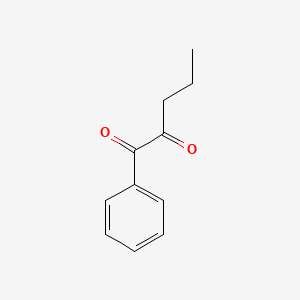 molecular formula C11H12O2 B14705686 1,2-Pentanedione, 1-phenyl- CAS No. 20895-66-3