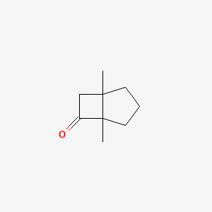 molecular formula C9H14O B14705809 1,5-Dimethylbicyclo[3.2.0]heptan-6-one CAS No. 13747-87-0