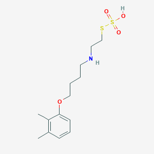 molecular formula C14H23NO4S2 B14705820 S-2-((4-(2,3-Xylyloxy)butyl)amino)ethyl thiosulfate CAS No. 21224-89-5