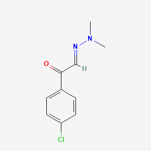 molecular formula C10H11ClN2O B14705824 p-Chlorophenylglyoxal N,N-dimethylhydrazone CAS No. 24346-19-8