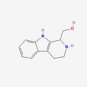 molecular formula C12H14N2O B14705856 2,3,4,9-tetrahydro-1H-pyrido[3,4-b]indol-1-ylmethanol 