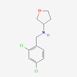 molecular formula C11H13Cl2NO B1470588 N-[(2,4-dichlorophenyl)methyl]oxolan-3-amine CAS No. 1508978-51-5