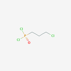 molecular formula C3H6Cl3OP B14705896 Phosphonic dichloride, (3-chloropropyl)- CAS No. 21510-86-1