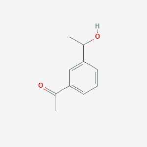 molecular formula C10H12O2 B14705945 1-[3-(1-Hydroxyethyl)phenyl]ethan-1-one CAS No. 22583-62-6