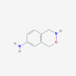 molecular formula C8H10N2O B14705969 7-Amino-3,4-dihydro-1H-2,3-benzoxazine CAS No. 21038-16-4