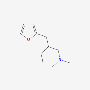 molecular formula C11H19NO B14705999 N,N-Dimethyl-beta-ethyl-2-furanpropylamine CAS No. 25435-36-3