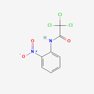 molecular formula C8H5Cl3N2O3 B14706029 Acetamide, 2,2,2-trichloro-N-(2-nitrophenyl)- CAS No. 23326-83-2