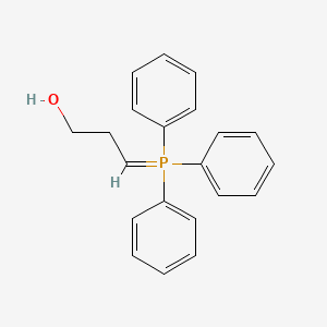 molecular formula C21H21OP B14706070 3-(Triphenyl-lambda~5~-phosphanylidene)propan-1-ol CAS No. 21663-26-3