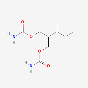 molecular formula C9H18N2O4 B14706096 2-sec-Butyl-1,3-propanediol dicarbamate CAS No. 25451-13-2