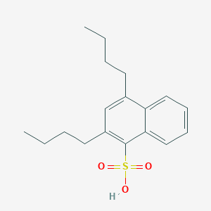 molecular formula C18H24O3S B14706136 Naphthalenesulfonic acid, dibutyl- CAS No. 25377-92-8