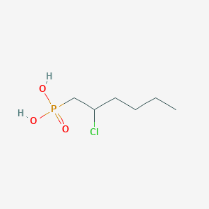 molecular formula C6H14ClO3P B14706150 (2-Chlorohexyl)phosphonic acid CAS No. 23897-39-4