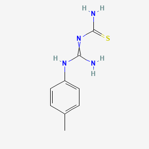 molecular formula C9H12N4S B14706187 N-[Amino(4-methylanilino)methylidene]thiourea CAS No. 14294-14-5