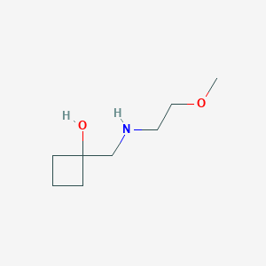1-{[(2-Methoxyethyl)amino]methyl}cyclobutan-1-ol