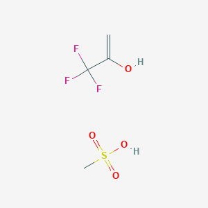 molecular formula C4H7F3O4S B14706209 Methanesulfonic acid--3,3,3-trifluoroprop-1-en-2-ol (1/1) CAS No. 25230-01-7