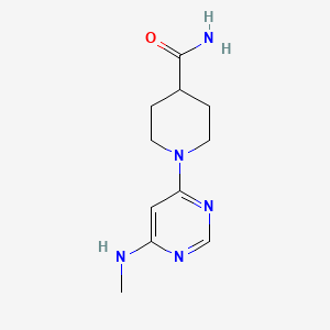 1-(6-(Methylamino)pyrimidin-4-yl)piperidine-4-carboxamide
