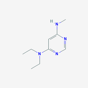 molecular formula C9H16N4 B1470623 N4,N4-diethyl-N6-methylpyrimidine-4,6-diamine CAS No. 1508664-40-1