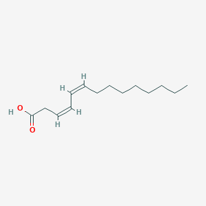 molecular formula C14H24O2 B14706232 3Z,5Z-tetradecadienoic acid 