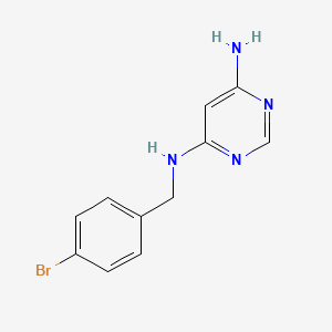N4-(4-bromobenzyl)pyrimidine-4,6-diamine