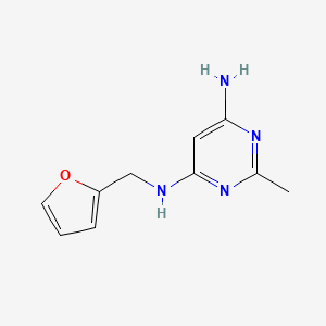 N4-(furan-2-ylmethyl)-2-methylpyrimidine-4,6-diamine