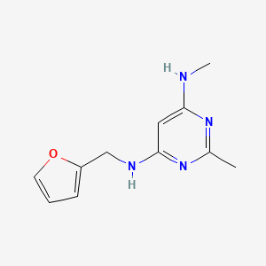 N4-(furan-2-ylmethyl)-N6,2-dimethylpyrimidine-4,6-diamine