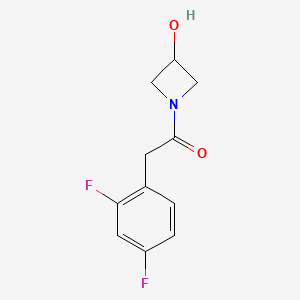 2-(2,4-Difluorophenyl)-1-(3-hydroxyazetidin-1-yl)ethan-1-one