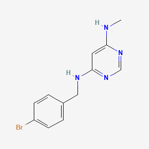 N4-(4-bromobenzyl)-N6-methylpyrimidine-4,6-diamine