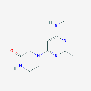 4-(2-Methyl-6-(methylamino)pyrimidin-4-yl)piperazin-2-one