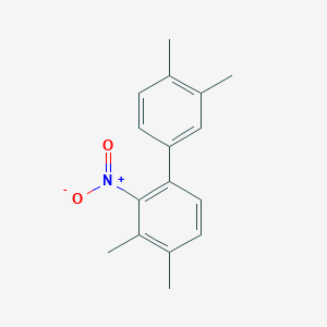 molecular formula C16H17NO2 B14706430 Biphenyl, 2-nitro-3,3',4,4'-tetramethyl- CAS No. 21113-36-0
