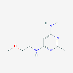 N4-(2-methoxyethyl)-N6,2-dimethylpyrimidine-4,6-diamine