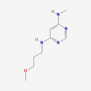 molecular formula C9H16N4O B1470646 N4-(3-methoxypropyl)-N6-methylpyrimidine-4,6-diamine CAS No. 1520620-29-4