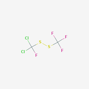 molecular formula C2Cl2F4S2 B14706504 Dichlorofluoromethyl trifluoromethyl disulfide CAS No. 20614-29-3