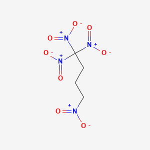molecular formula C4H6N4O8 B14706514 1,1,1,4-Tetranitrobutane CAS No. 20919-96-4