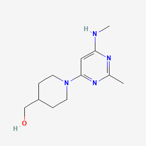 (1-(2-Methyl-6-(methylamino)pyrimidin-4-yl)piperidin-4-yl)methanol