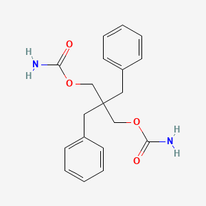 molecular formula C19H22N2O4 B14706554 1,3-Propanediol, 2,2-dibenzyl-, dicarbamate CAS No. 25451-46-1