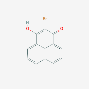 molecular formula C13H7BrO2 B14706560 2-Bromo-3-hydroxy-1H-phenalen-1-one CAS No. 18931-09-4