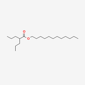 molecular formula C20H40O2 B14706589 Valeric acid, 2-propyl-, dodecyl ester CAS No. 22632-60-6