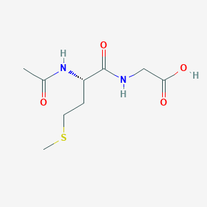 molecular formula C9H16N2O4S B14706629 N-Acetyl-L-methionylglycine CAS No. 23506-43-6