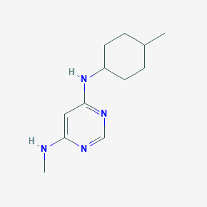 molecular formula C12H20N4 B1470663 N4-methyl-N6-(4-methylcyclohexyl)pyrimidine-4,6-diamine CAS No. 1592860-30-4
